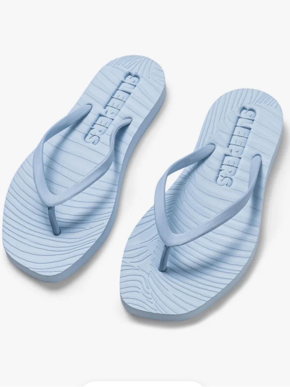 Sleepers | tapered square toe flip flops angel blue